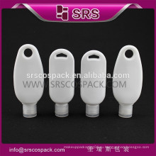 SRS высококачественная мини-пластиковая бутылка для путешествий, белый цвет 50ml 60ml косметический PET пустой лосьон для шампуня